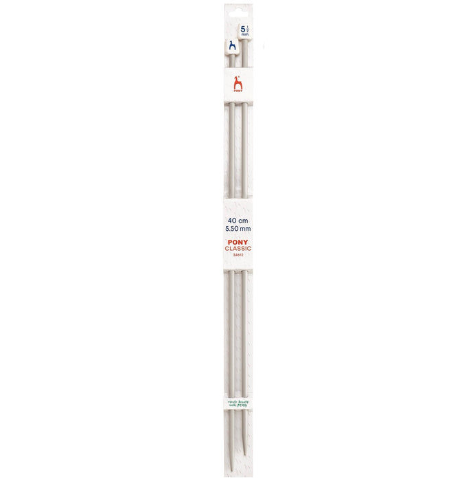 Pony Classic Knitting Needles Single-Ended 40cm - All Sizes