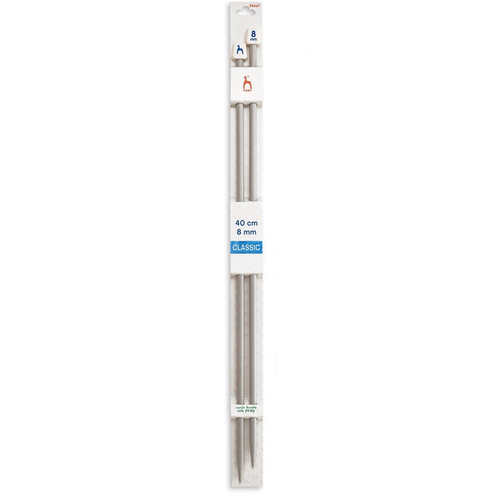 Pony Classic Knitting Needles Single-Ended 40cm - All Sizes