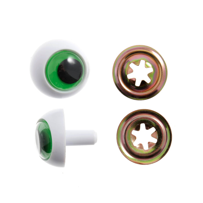 Toy Eyes 24mm Frogs Green Pack Of 2