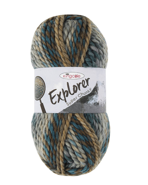 King Cole Explorer Super Chunky Yarn 100g All Shades