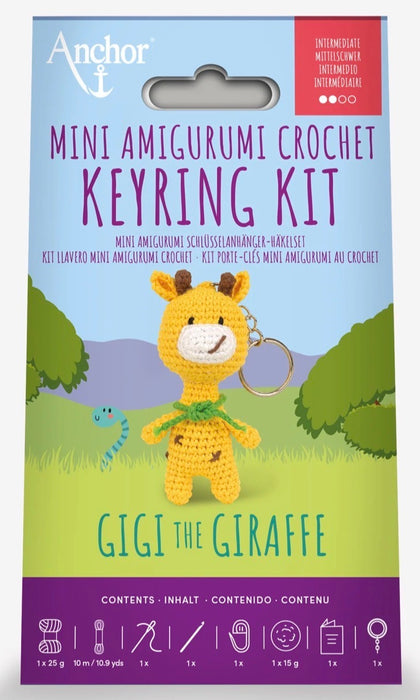Anchor Mini Amigurumi Crochet Keyring Kit - Various Designs