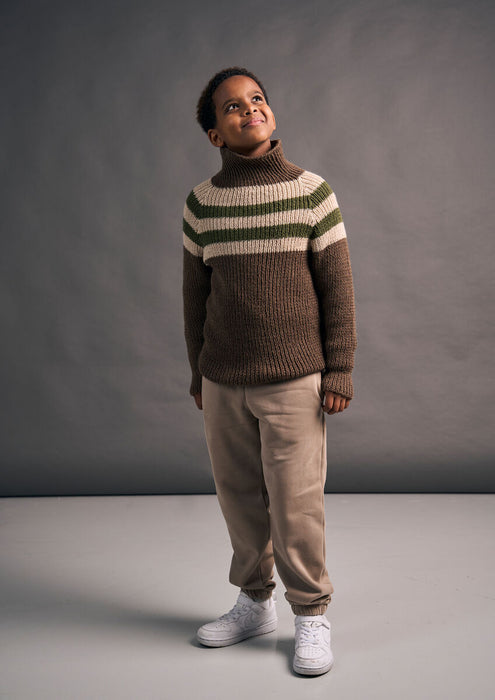 MODE At Rowan Mini Pinstripe Knitting Pattern in Alpaca Wool MIP120
