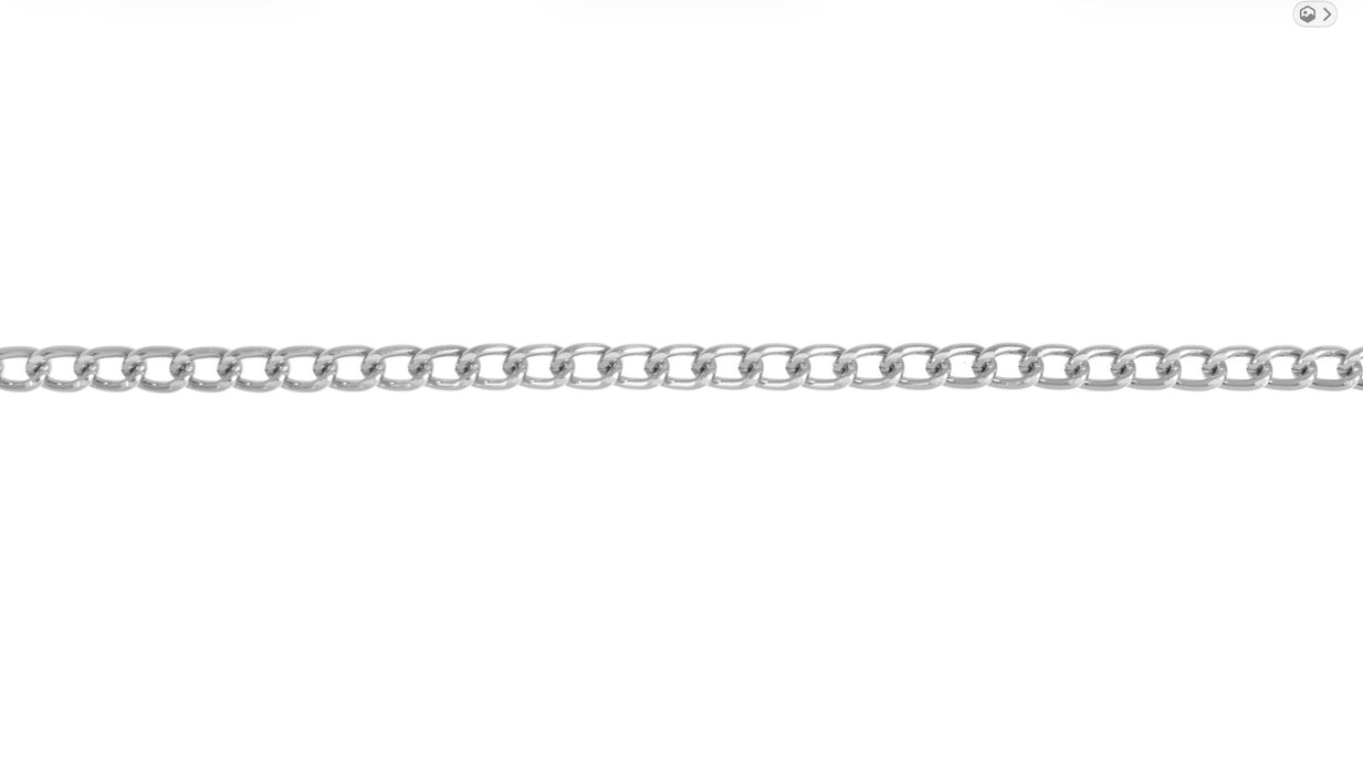 Trimits Faceted Chain Aluminium 4 Links per Inch 4mm x 1 Metre CH23S