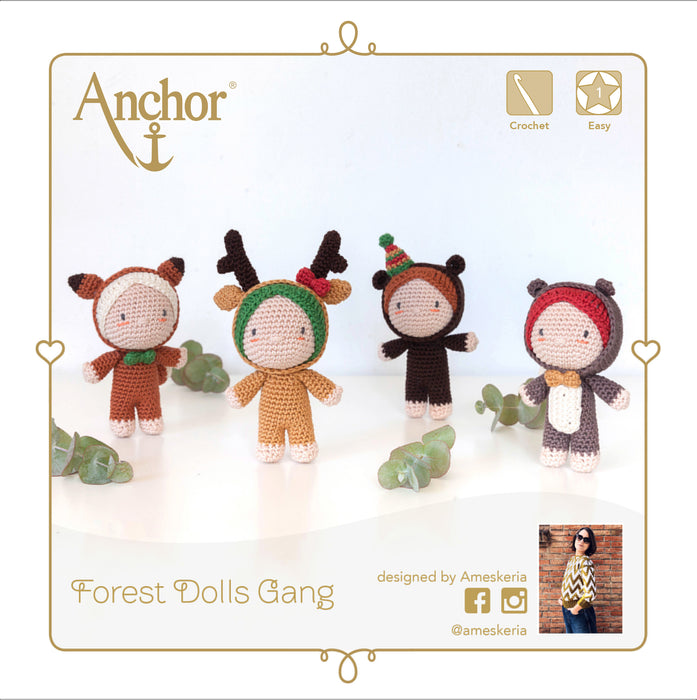 Anchor Crochet Kit Forest Dolls Gang A28C002-09062