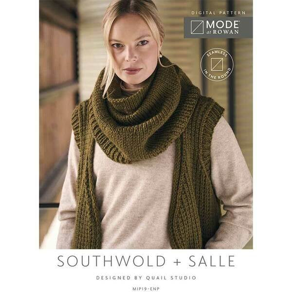 MODE at Rowan Southwold + Salle Sleeveless Long Coat + Snood Knitted in Chunky Wool WIP19