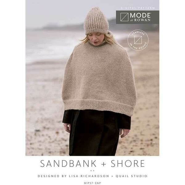 MODE at Rowan Sandbank + Shore Hat + Poncho Knitted in Softest Alpaca MIP37