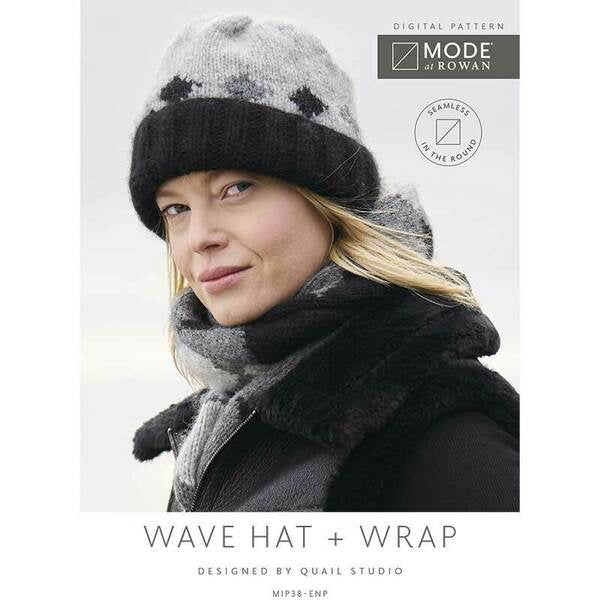 MODE at Rowan Wave Hat + Wrap knitted in Softest Alpaca MIP38