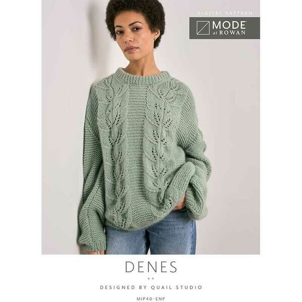 MODE at Rowan Denes Sweater Knitted in Softest Alpaca MIP 40