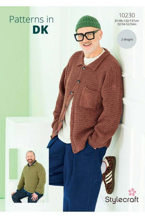 Knitting Pattern Cardigan and Sweater in Stylecraft Bambino DK or Highland Heathers DK 10230