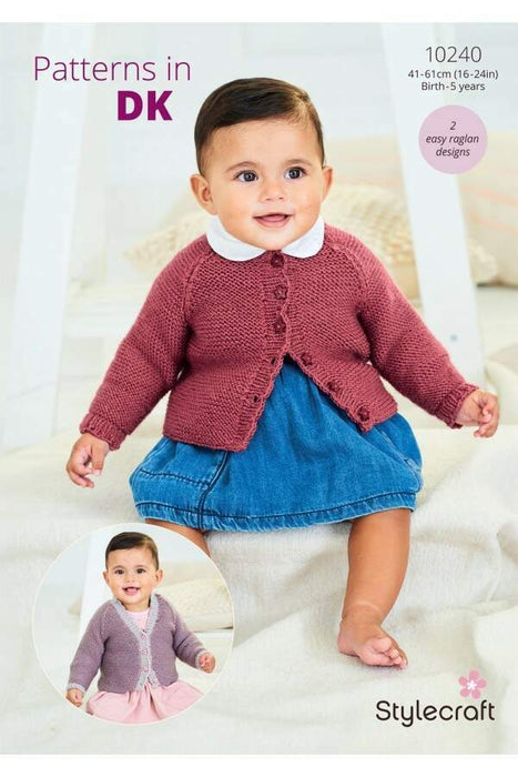 Knitting Pattern Baby Cardigans in Stylecraft Bambino DK 10240