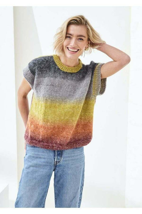 Knitting Pattern Ladies Vest Top, Scarf, Hat and Gloves in King Cole Curiosity DK 6505