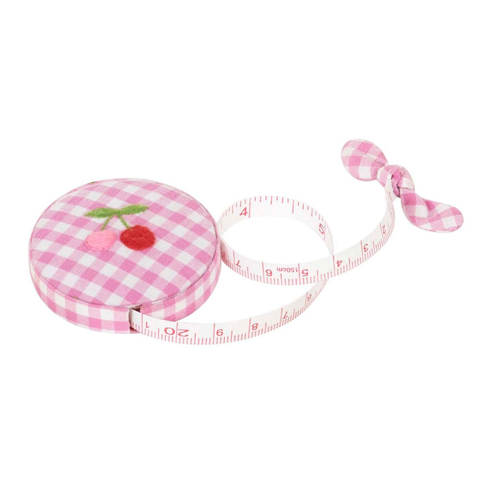 Hobby Gift Tape Measure Embroidered Cherries TK23\678