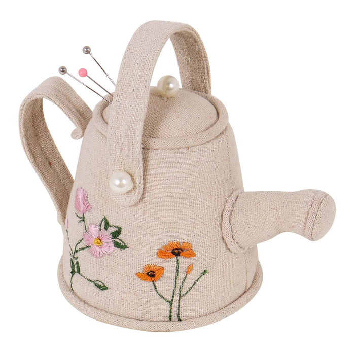 Hobby Gift Pin Cushion Watering Can Wild Flowers PCWC\614