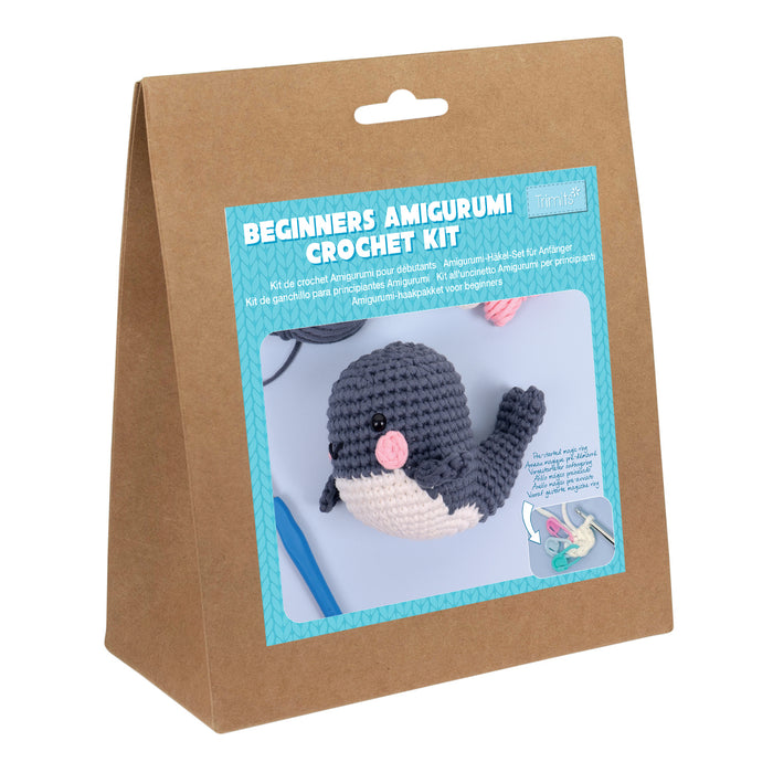 Trimits Crochet Kit Beginners Amigurumi Whale TCRK108