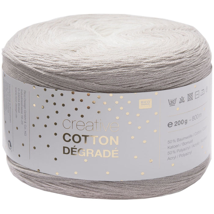 Rico Creative Cotton Degrade DK Yarn 200g - Natural 001