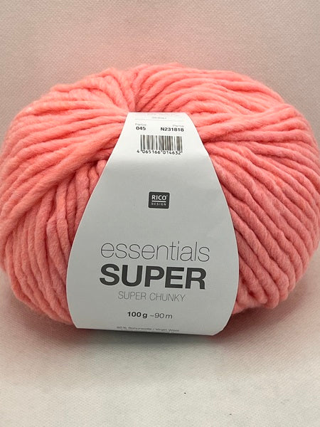 Rico Essentials Super Super Chunky Yarn 100g - Neon Fucshia 045
