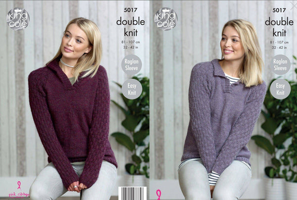 Knitting Pattern King Cole DK 5017 (Discontinued)