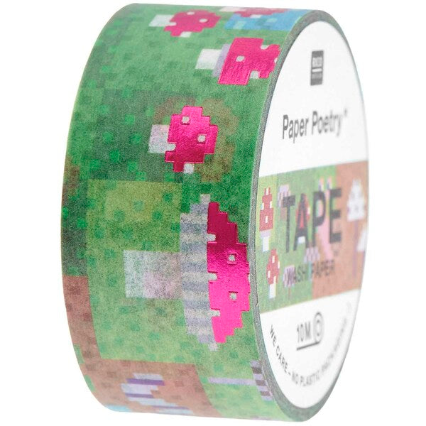 Rico Paper Poetry Washi Tape Shrooom Games - 300906