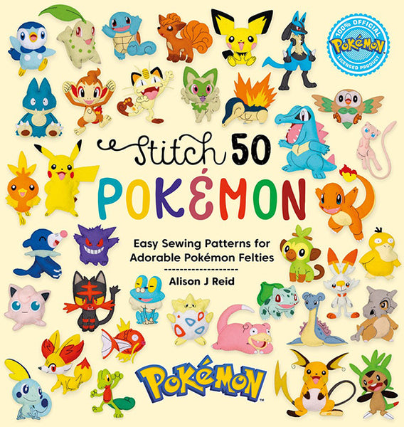 Stitch 50 Pokémon By Alison Reid (Hardback Book - SP