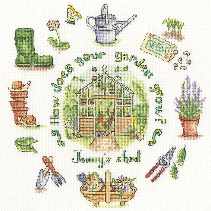 Bothy Threads Counted Cross stitch Kit How Does Your Garden Grow SAL13