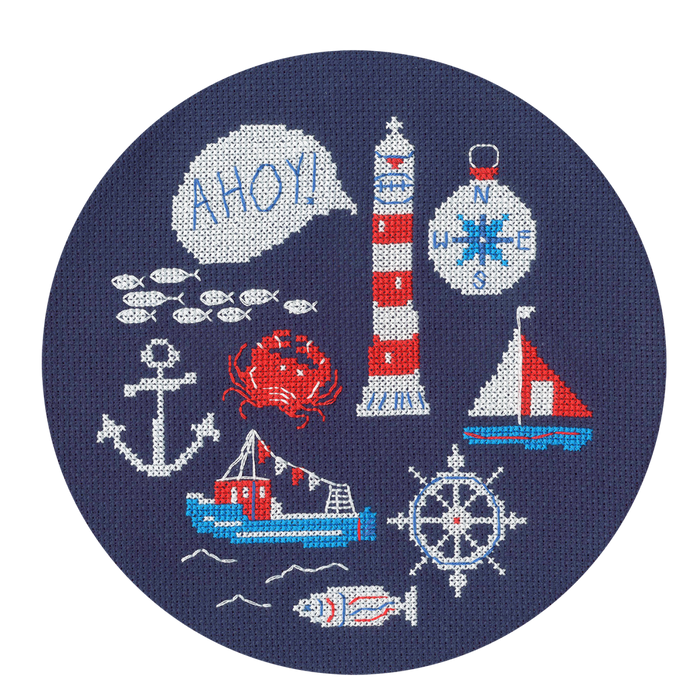 Bothy Threads Counted Cross Stitch Kit Sew Easy: Ahoy XJH1P