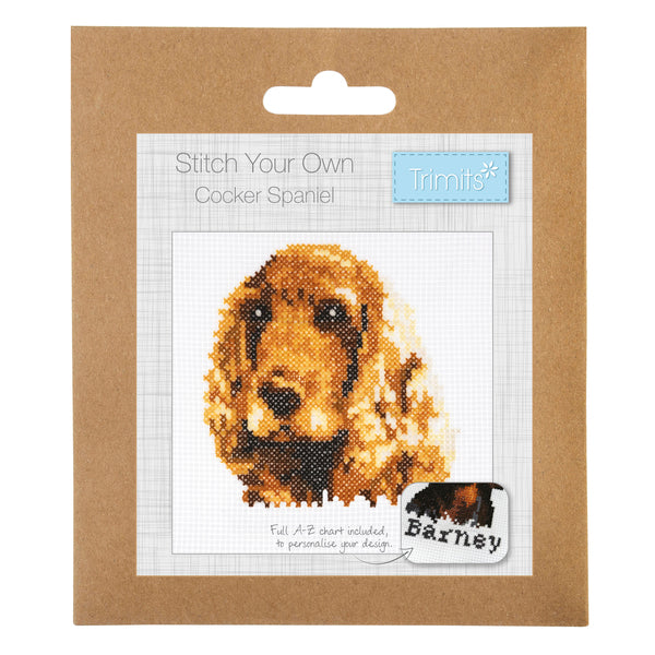 Trimits Cross Stitch Kit Mini Cocker Spaniel - GCS144