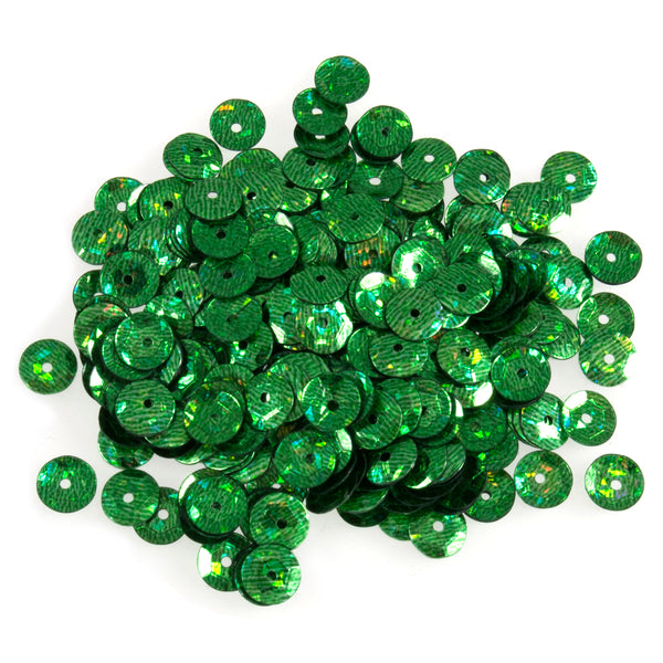 Trimits Sequins Cup 6mm Holographic Green - TE0004