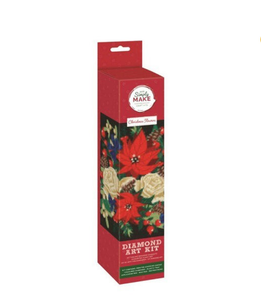 Docrafts SImpy Make Diamond Art Kit - Christmas Flowers - DSM 105140