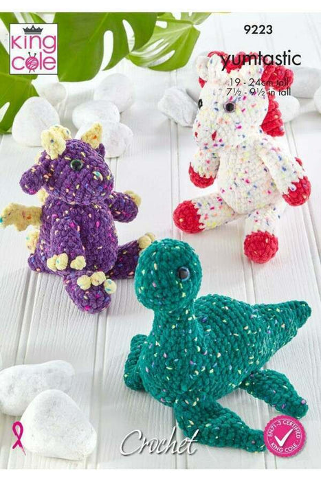 Crochet Patten Mythical Creatures in King Cole Yumtastic 9223
