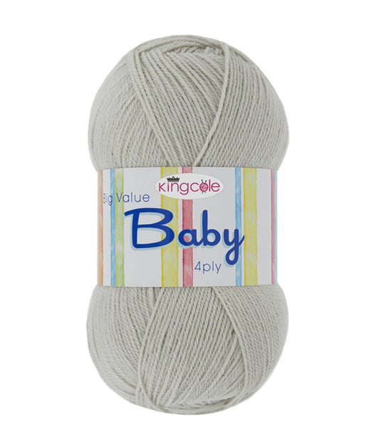 King Cole Big Value Baby 4 Ply Yarn 100g - All Shades