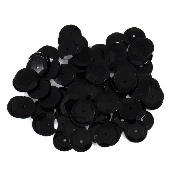 Trimits Sequins Cup 10mm Black - 290\06