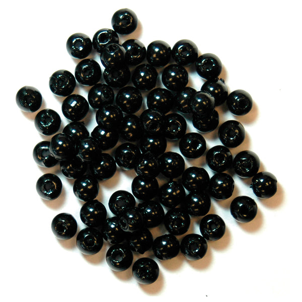 Trimits Beads Pearl 4mm Black Extra Value - 9204\06