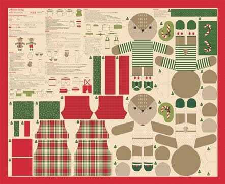 Holiday Cheer By Stacy Iest Hsu For Moda Fabric Panel - Natural 36 x 45”