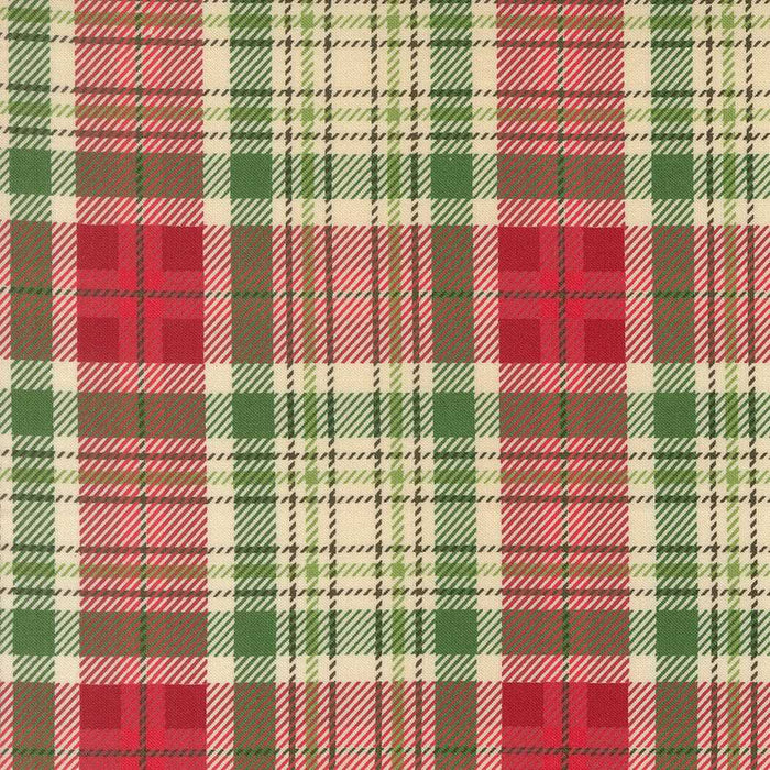 Holiday Cheer By Stacy Iest Hsu For Moda Natural Christmas Plaid Checks - Per Half Metre