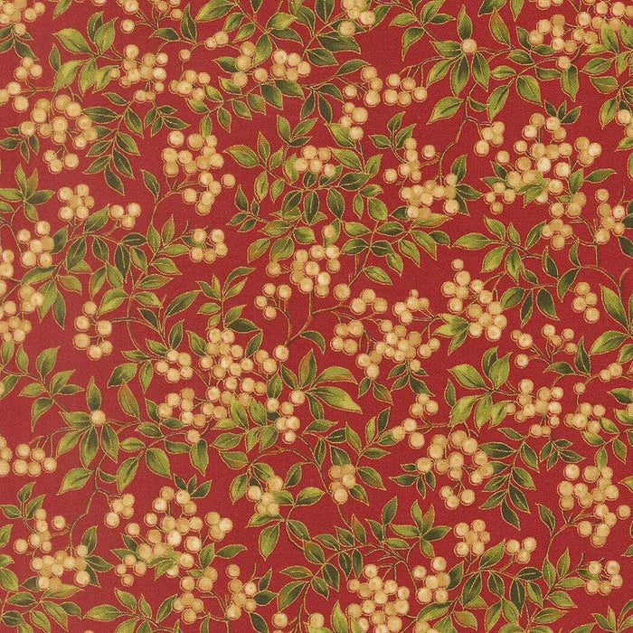 Merry Manor Metalic 2025 Christmas Collection By Moda Fabric - Per Half Metre