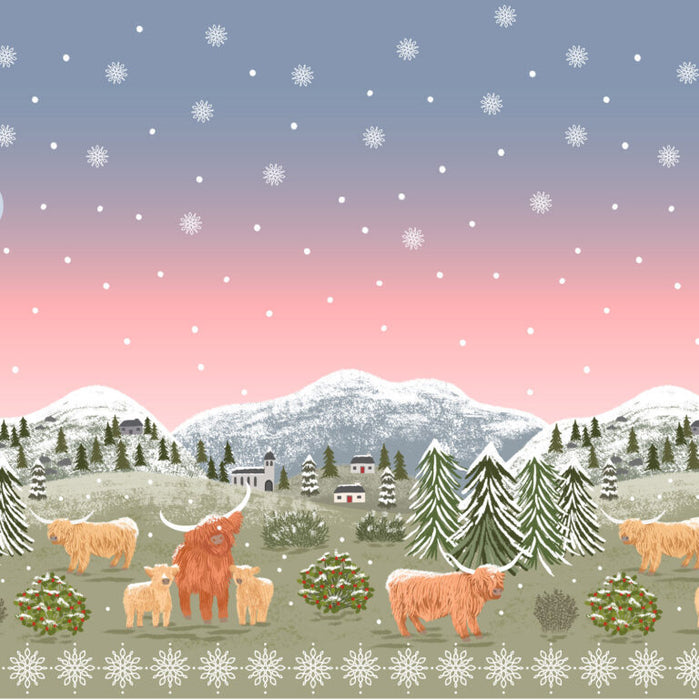 Lewis & Irene Celtic Christmas Fabric - Various Designs - Per Half Metre