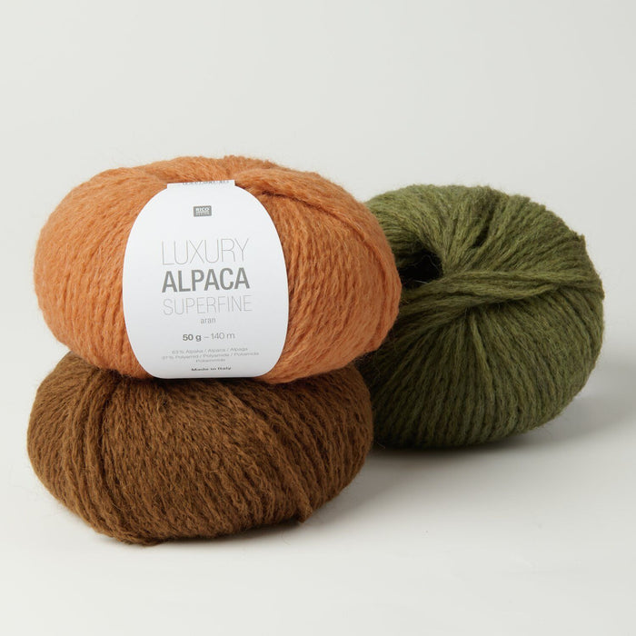 Rico Design Luxury Alpaca Superfine Aran Yarn 50g - All Shades