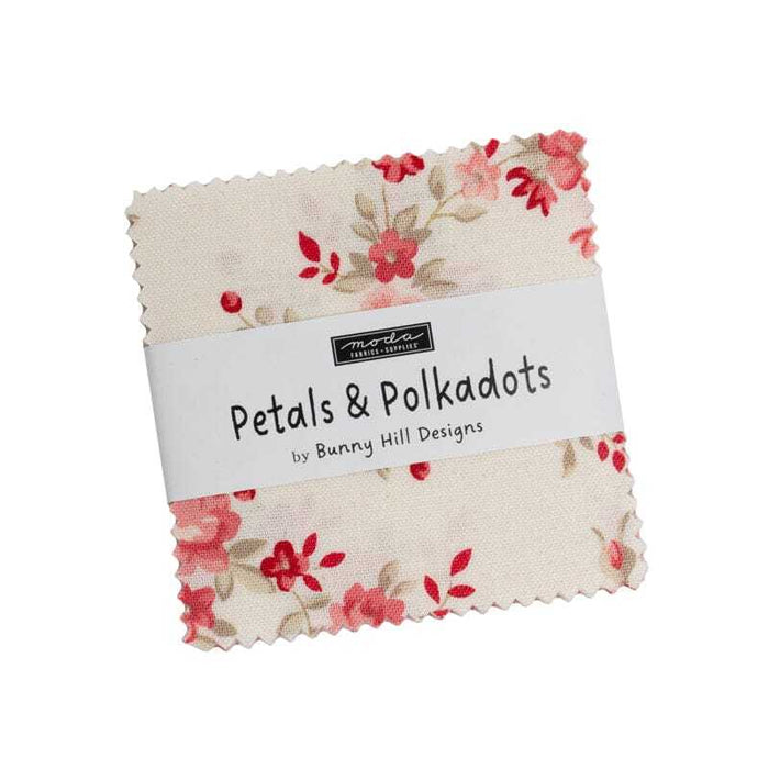 Moda Mini Charm Pack petals & polkadots By Bunny Hill Designs 3080MC