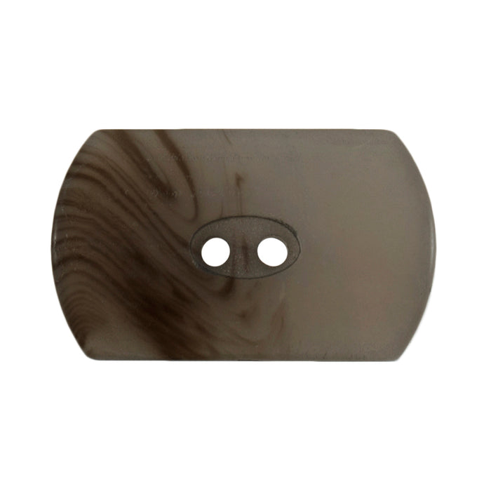 Buttons Green Round Ended Rectanular 23mm - Various Colours