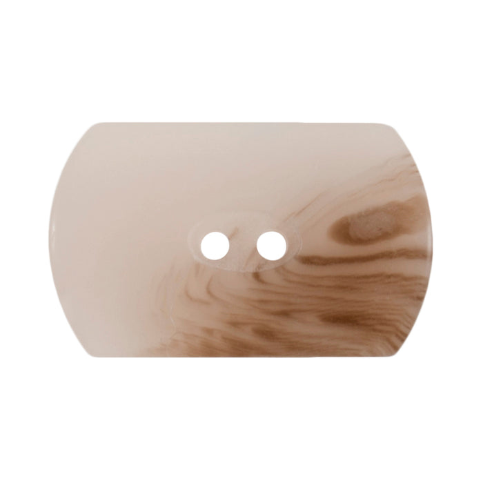 Buttons Green Round Ended Rectanular 23mm - Various Colours