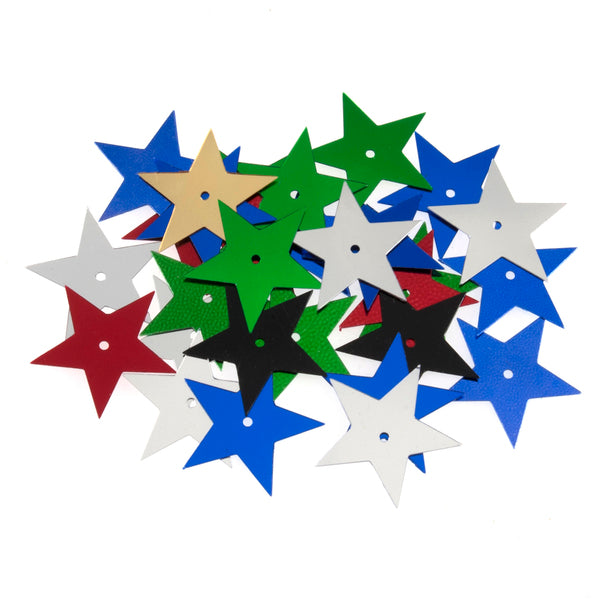 Trimits Sequins Stars 30mm Multi-Coloured - 120\07