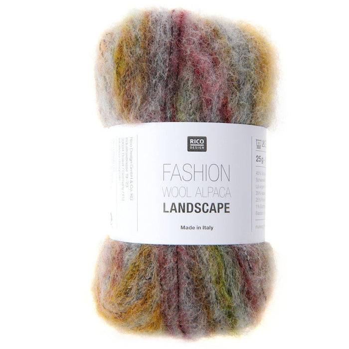 Rico Design Fashion Wool Alpaca Landscape 4Ply Yarn 25g - 4 Shades