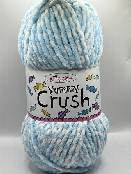 King Cole Yummy Crush Super Chunky Yarn 100g - Cotton Candy 4586