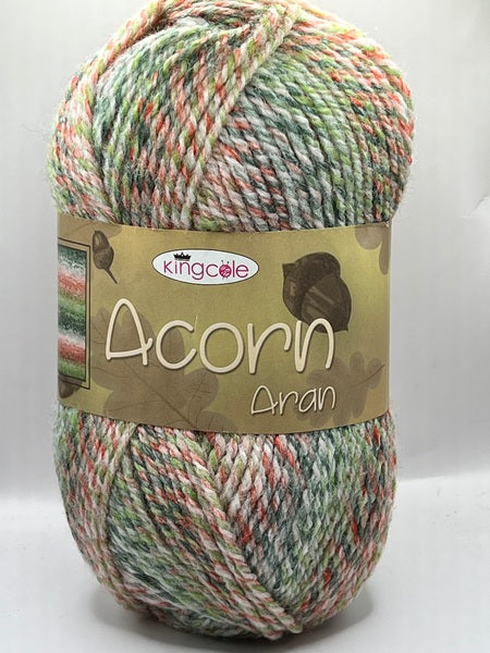 King Cole Acorn Aran Yarn 100g - Holly Berries 4955