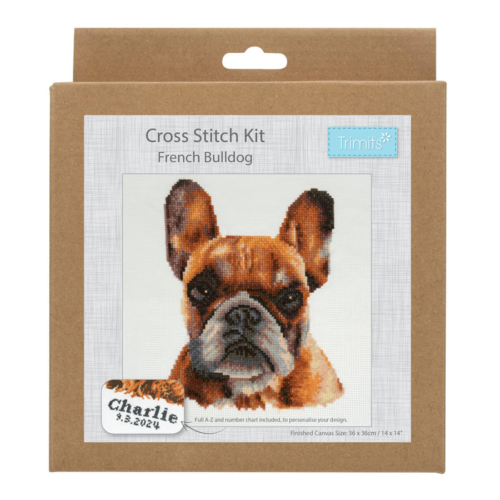 Trimits Counted Cross Stitch Kit French Bulldog GCS107