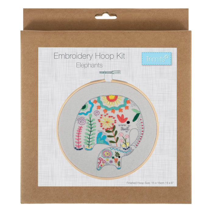 Trimits Embroidery Hoop Kit Elephants TCK053