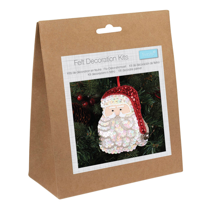 Trimits Felt Decoration Kit Sequin Santa GCK256