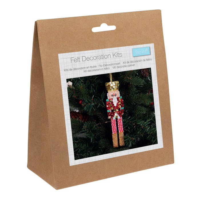 Trimits Felt Decoration Kit Sequin Nutcracker GCK259
