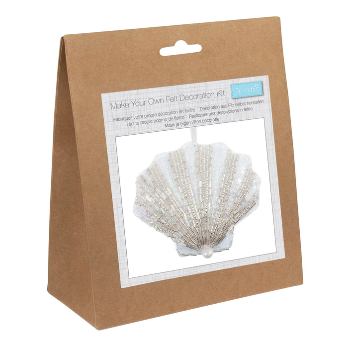 Trimits Felt Decoration Kit Beaded Shell GCK248