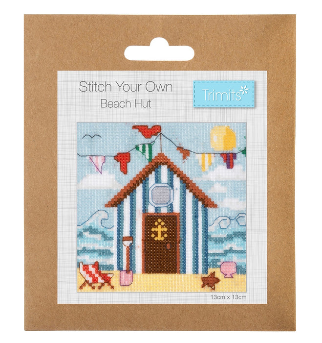 Trimits Mini Cross Stitch Kit Beach Hut GCS172